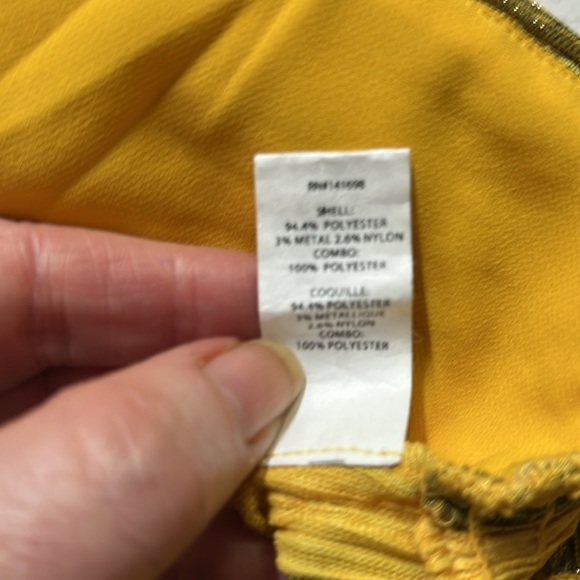 Ramy Brook Surplice Wrap Sleeveless Top Yellow - Picture 7 of 7